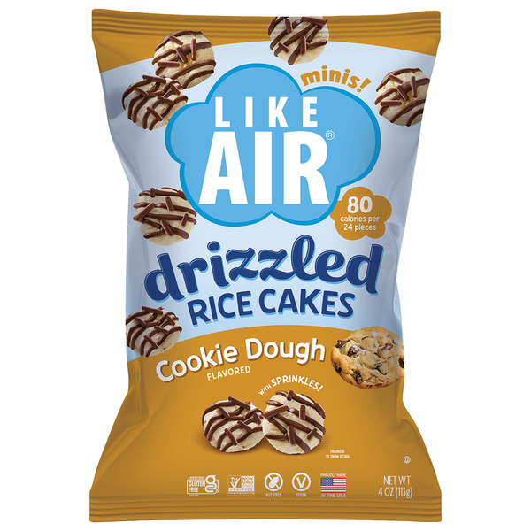 Like Air Drizzled Rice Cake, Cookie Dough 4oz | Hy-Vee Aisles
