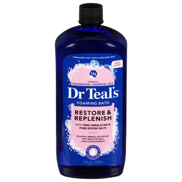 Dr Teal's Restore & Replenish Foaming Bath 34 fl oz | Hy-Vee