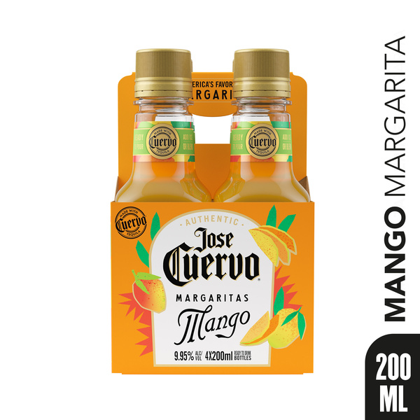 Jose Cuervo Authentic Margarita Mango 4 x 200 ml | Hy-Vee Aisles