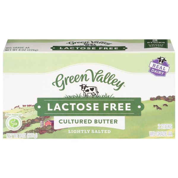 Green Valley Lactose Free Lightly Salted Cultured Butter 2 ea | Hy