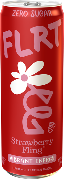 FLRT Energy, Strawberry Fling, Sugar Free Energy Drink, 12 Fl Oz