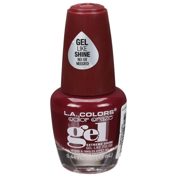 L.A.Colors Color Craze Gel Nail Polish, 705 Vampy | Hy-Vee Aisles