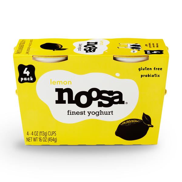 Noosa Lemon Multipack Yoghurt 4 pack, 16 oz | Hy-Vee Aisles Online