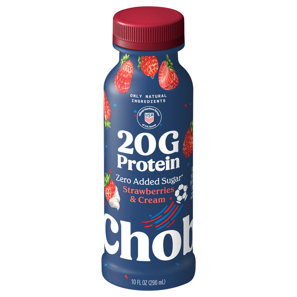 Chobani Complete Greek Yogurt Drink, Strawberry Cream | Hy-Vee