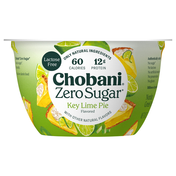 Chobani Zero Sugar Key Lime Pie Greek Yogurt 5.3oz | Hy-Vee Aisles