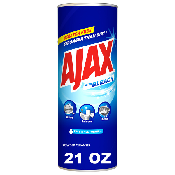 Ajax Powder Cleanser with Bleach, Scratch-Free Formula, 21 Oz