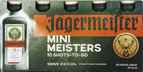 Jagermeister Mini Meisters Shots to Go 10Pk | Hy-Vee Aisles Online