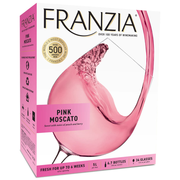 Vivre Rosa 女性用香水 Sinary Franzia Pink Moscato Vintner Select Rose Wine Box | Hy-Vee Aisles