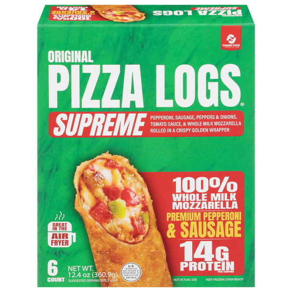 Finger Food Products Original Supreme Pizza Logs 6 Each | Hy-Vee