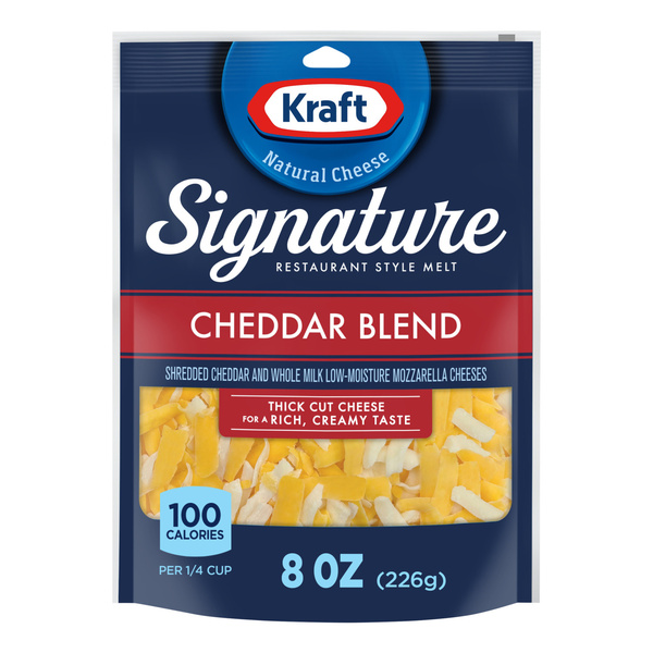 Kraft Signature Cheddar Blend, 8 oz | Hy-Vee Aisles Online Grocery