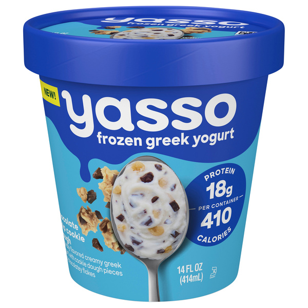 Yasso Frozen Greek Yogurt Chocolate Chip Cookie Dough 14 fl oz