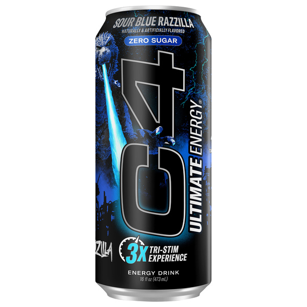 C4 Ultimate Godzilla Sour Blue Razzilla Energy Drink | Hy-Vee