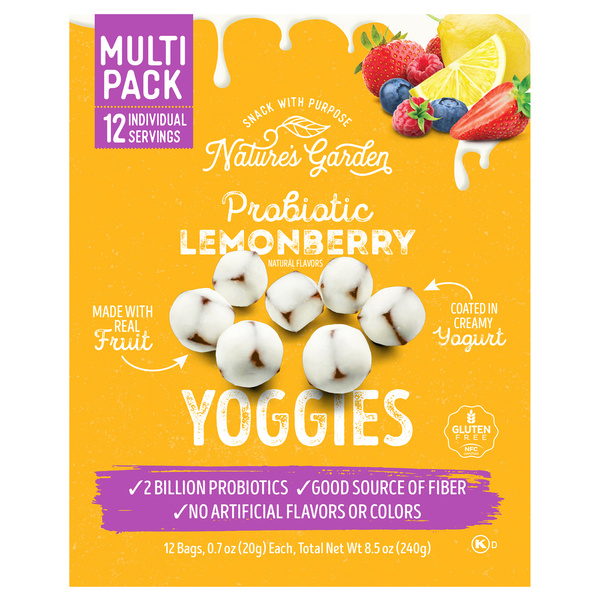 Nature's Garden Probiotic Lemonberry Yoggies 12 x 0.7 oz | Hy-Vee
