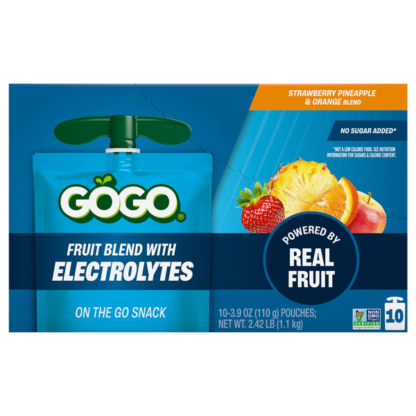 GoGo On the go Snack Strawberry Pineapple & Orange Blend Fruit