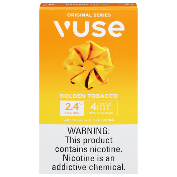 vuse golden tobacco 2.4 4 pack Vuse Alto 4 Golden Tobacco, 2.4%