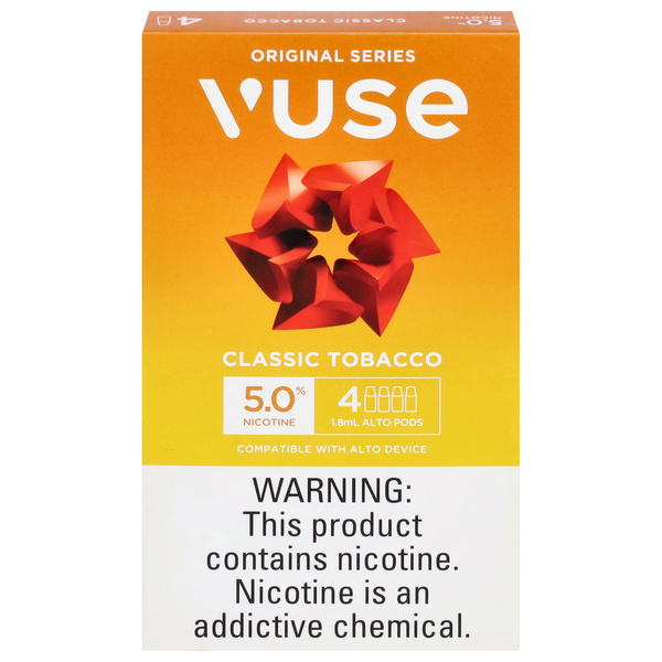 vuse tobacco Vuse 5.0% Nicotine Classic Tobacco Alto Pods 4Ct