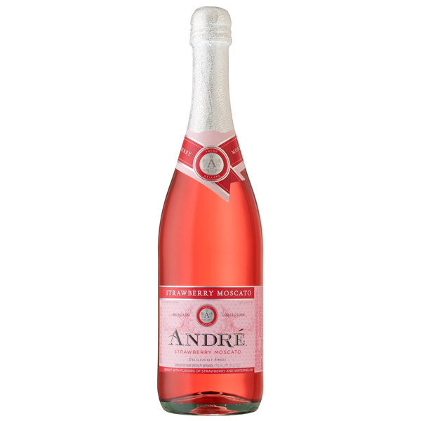 Andre Strawberry Moscato Champagne Sparkling Wine 750ml | Hy-Vee