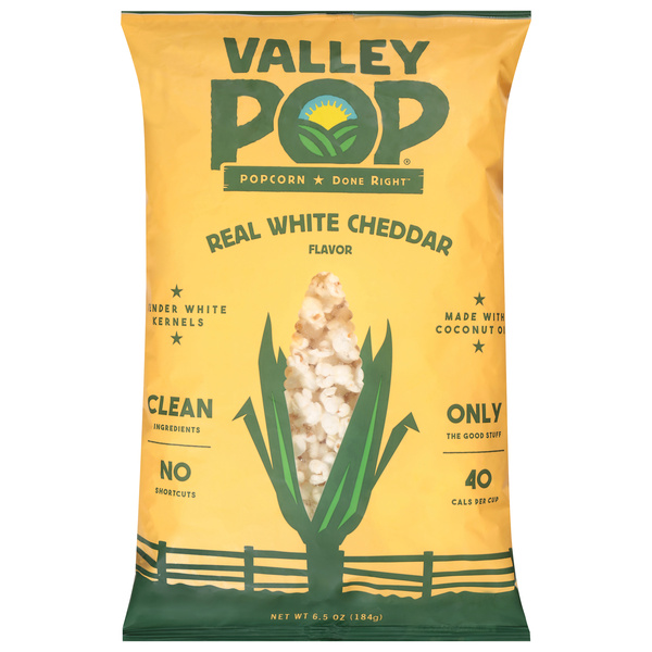 Valley Pop Real White Cheddar Flavor Popcorn 6.5 oz | Hy-Vee