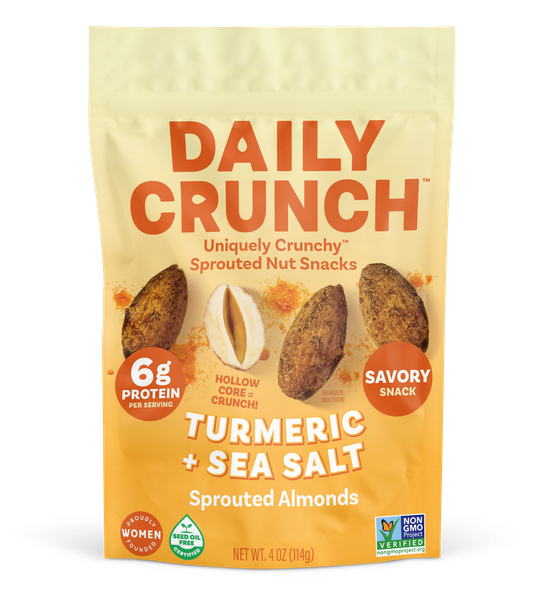 Daily Crunch Sprouted Almonds, Turmeric & Sea Salt | Hy-Vee Aisles