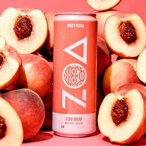 Zoa Energy Drink, Zero Sugar, White Peach | Hy-Vee Aisles Online
