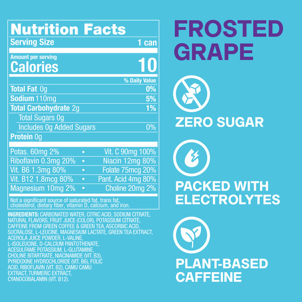 Zoa Frosted Grape Zero Sugar | Hy-Vee Aisles Online Grocery Shopping