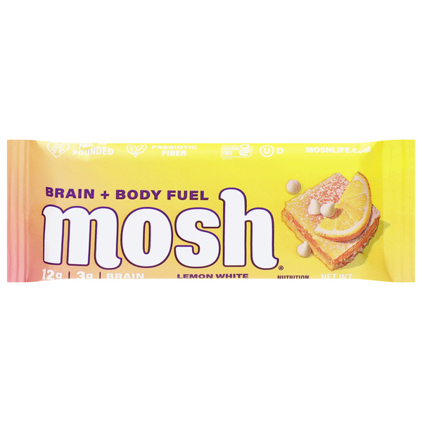 Mosh Lemon White Chocolate Crunch Nutrition Bar | Hy-Vee Aisles