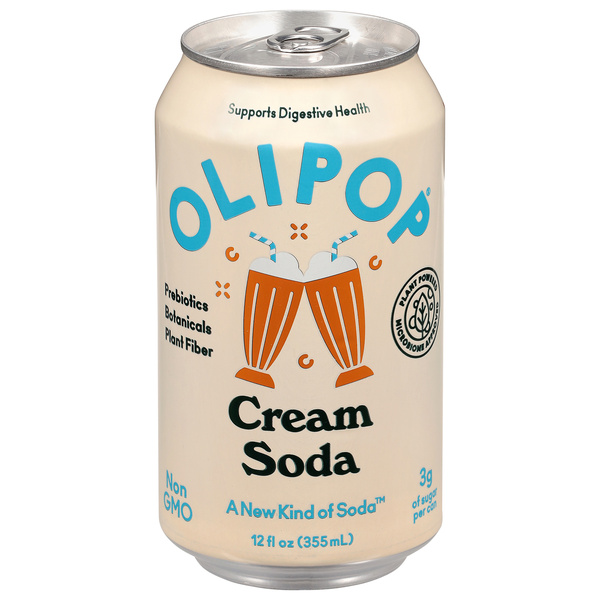 Olipop Cream Soda 12 fl oz | Hy-Vee Aisles Online Grocery Shopping