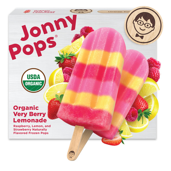 JonnyPops Organic Very Berry Lemonade Frozen Pops 8Ct | Hy-Vee