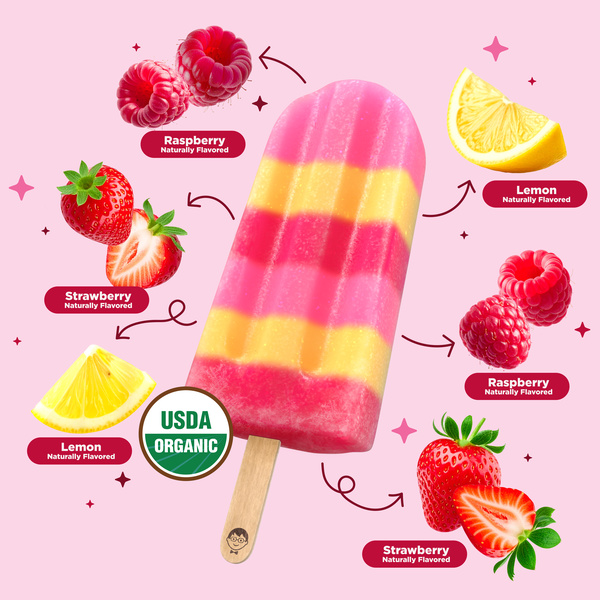 JonnyPops Organic Very Berry Lemonade Frozen Pops 8Ct | Hy-Vee