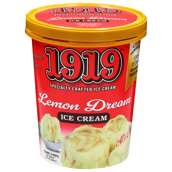 1919 Lemon Dream Ice Cream 32 fl oz | Hy-Vee Aisles Online Grocery