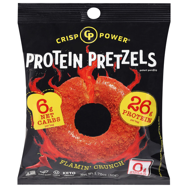 冷凍PS200 F50 H10 Protein Power Flamin' Crunch Protein Pretzels | Hy-Vee Aisles