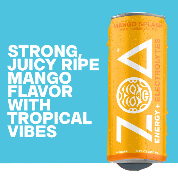 Zoa Mango Splash Zero Sugar | Hy-Vee Aisles Online Grocery Shopping