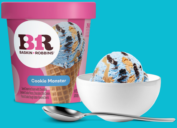 Baskin Robbins Cookie Monster Ice Cream | Hy-Vee Aisles Online