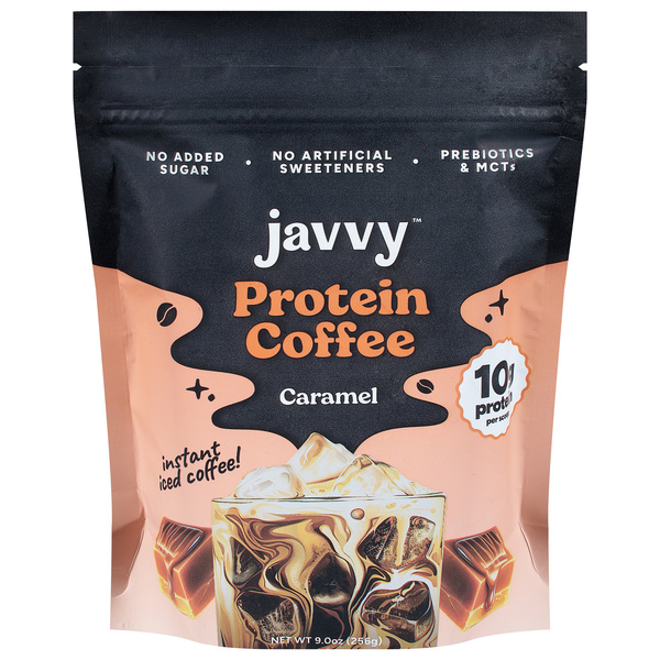 Javvy Protein Caramel Coffee 9.0 oz | Hy-Vee Aisles Online Grocery
