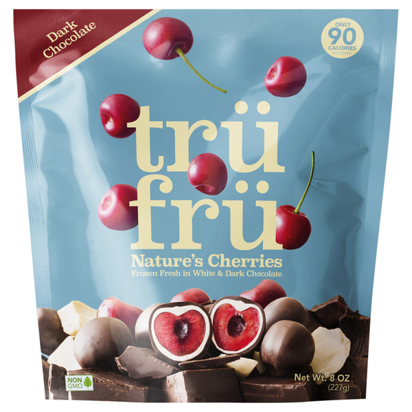 Tru Fru Nature's Cherries Hyper-Chilled in White & Dark Chocolate