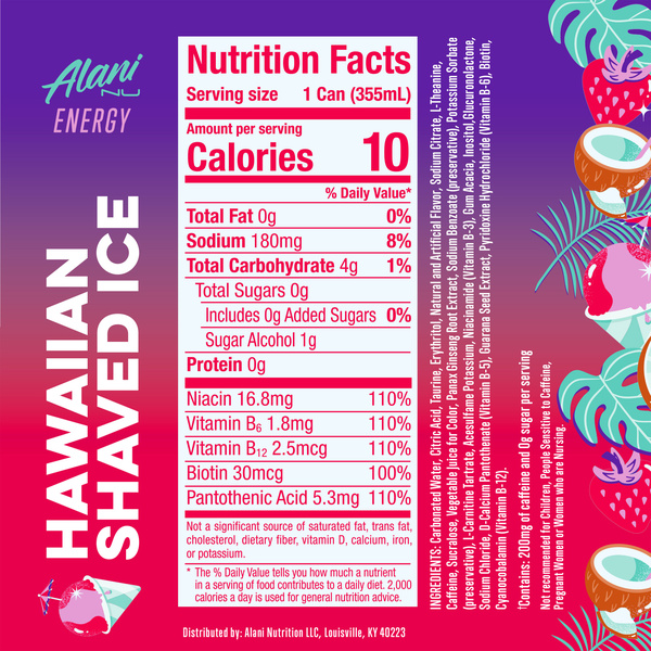 Alani Nu Hawaiian Shaved Ice Sugar Free Energy Drink Can | Hy-Vee