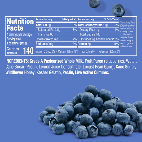 Noosa Blueberry Multipack Yoghurt 4 pack, 16 oz | Hy-Vee Aisles