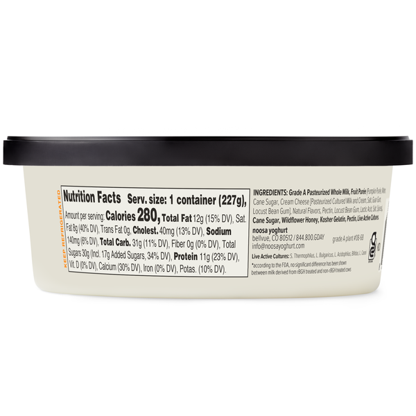 Noosa Pumpkin Yoghurt, 8 oz | Hy-Vee Aisles Online Grocery Shopping
