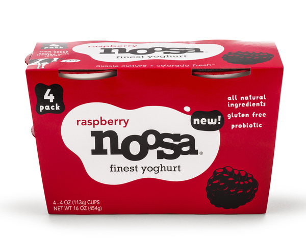 Noosa Raspberry Mulitipack Yoghurt 4 pack, 16 oz | Hy-Vee Aisles