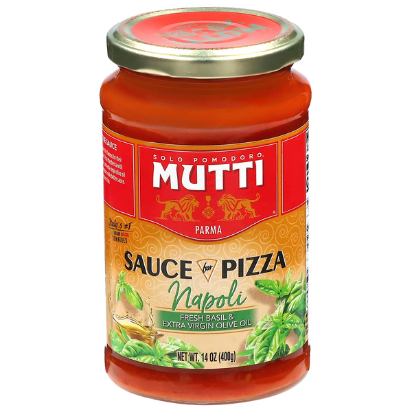 Mutti Sauce For Pizza, Napoli, Fresh Basil & Extra Virgin Olive