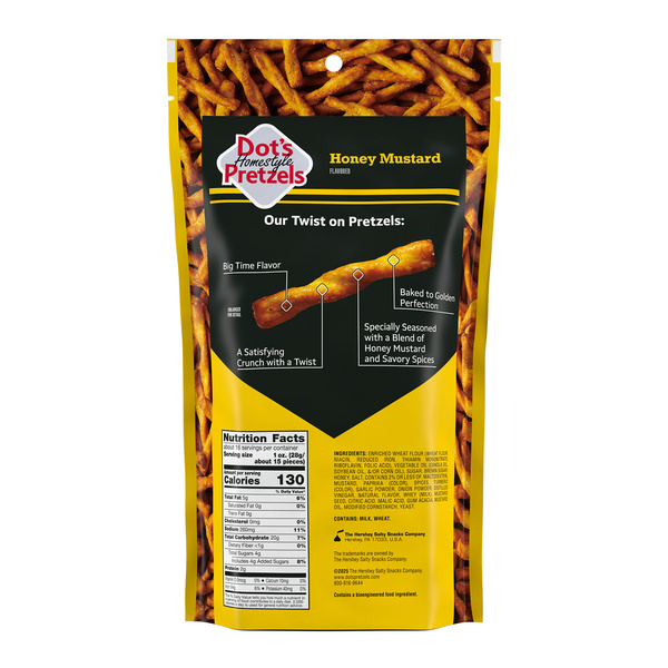 DOT'S Homestyle Pretzels Honey Mustard Flavored Seasoned Pretzel