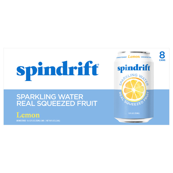 12 oz. Lemon Sparkling Water 8pk | Hy-Vee Aisles Online Grocery