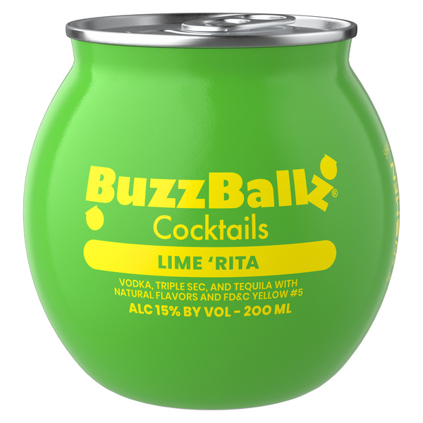 BuzzBallz Bengals Tequila Margarita Cocktail, 200ml, 30 Proof (15