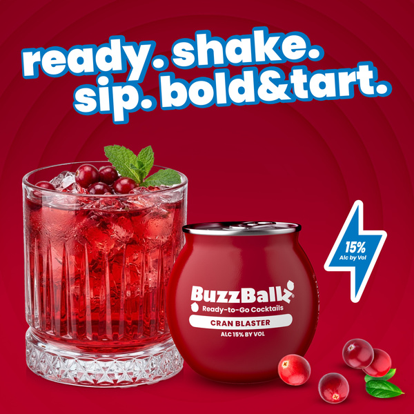 BuzzBallz Cranberry Chillers 187ml 30 Proof | Hy-Vee Aisles Online