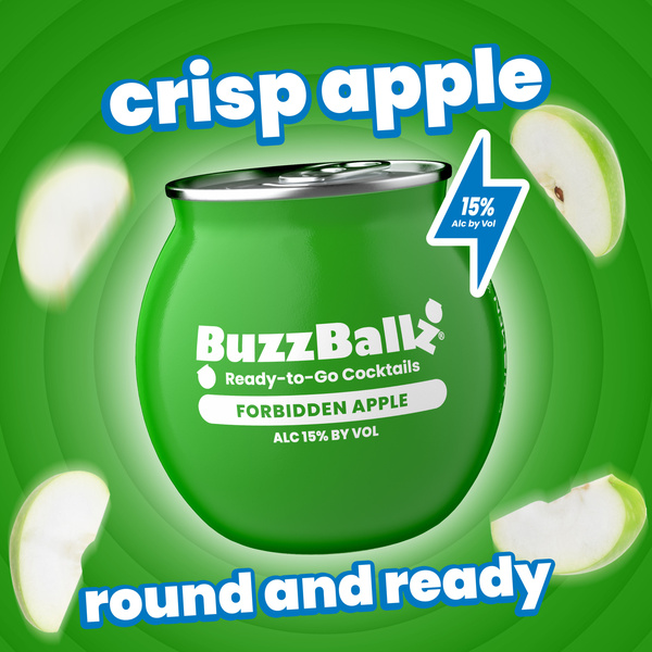BuzzBallz Sour Apple Wine Based Cocktail 187ml 30 Proof | Hy-Vee