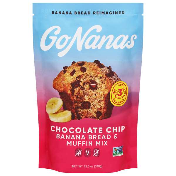 GoNanas Chocolate Chip Banana Bread & Muffin Mix 12.3 oz | Hy-Vee