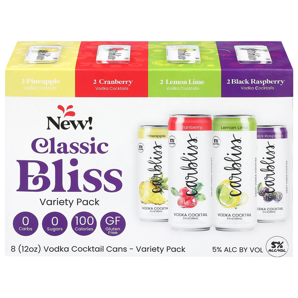 Carbliss Premium Cocktails Variety Pack, 8Pk | Hy-Vee Aisles