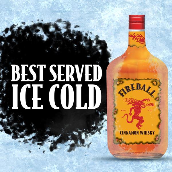 Fireball Hot Cinnamon Blended Whisky 1.75L, 66 Proof (33% ABV