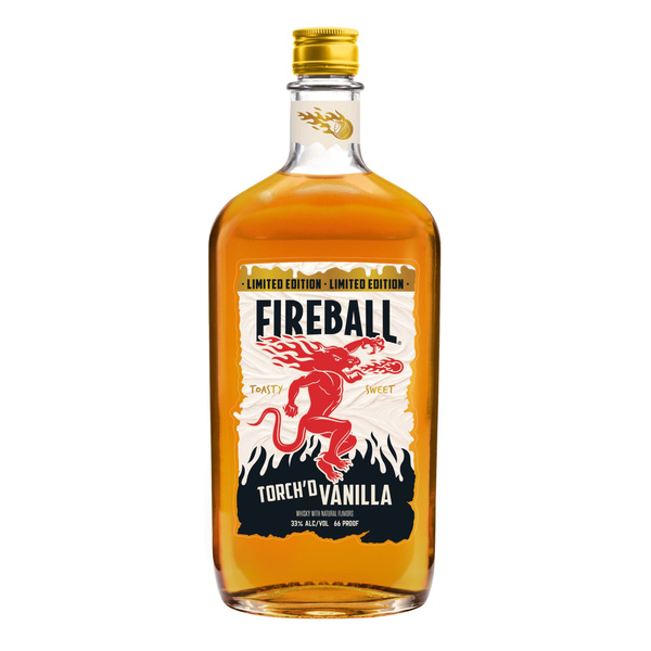 Fireball Vanilla Whisky, 750ml, 66 Proof (33% ABV) | Hy-Vee Aisles