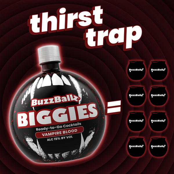 BuzzBallz Biggies Vampire Blood Cocktail, 1.75l, 30 Proof (15% ABV